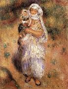 Pierre-Auguste Renoir Algerierin mit Kind oil on canvas